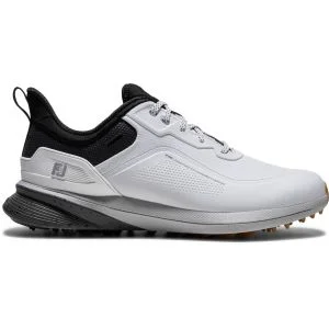 FootJoy Pro/SL Golf Shoes White/Harbor Mist/Black/Gum Lateral Side