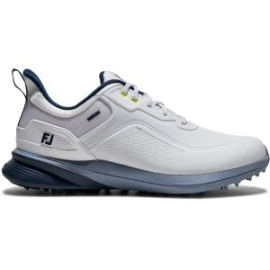 FootJoy Pro/SL Golf Shoes White/Pageant Blue/Windward Blue Lateral Side
