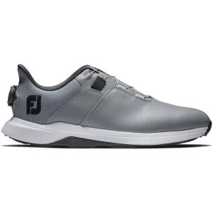 FootJoy ProLite BOA Golf Shoes Gray/Charcoal/White Lateral Side