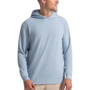 FootJoy Textured Jacquard Golf Hoodie Chambray