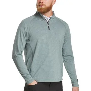 FootJoy ThermoSeries Heather Brushed Back Mid-Layer Golf Pullover Green