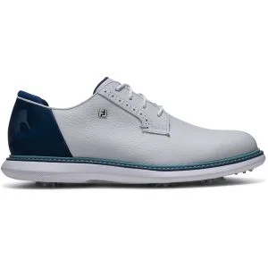 FootJoy Traditions Camo Blucher Golf Shoes White/Midnight Camo/Marine Lateral Side View