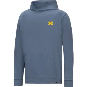 FootJoy University of Michigan Approach Golf Hoodie Heather Navy