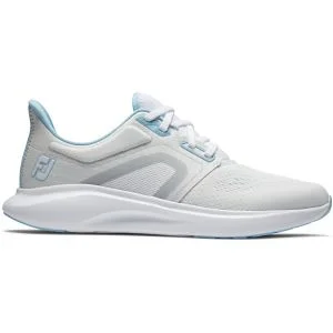 FootJoy Women's HyperFlex TR Trainer White/Light Blue Lateral Side