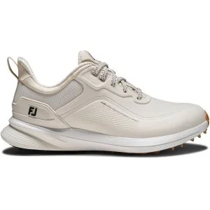 FootJoy Women's PRO/SL Golf Shoes Pristine/Black/Gum Lateral Side