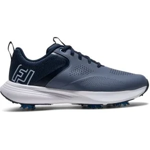 FootJoy Womens Qualifier Golf Shoes Vintage Indigo/Pageant Blue/Skyway Lateral Side
