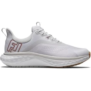 FootJoy Women's Quantum White/Rose Golf Shoes