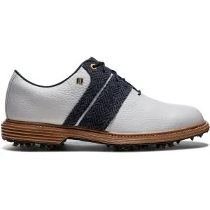 FootJoy Dryjoys Premiere Series Field Golf Shoes White/Brick 53989