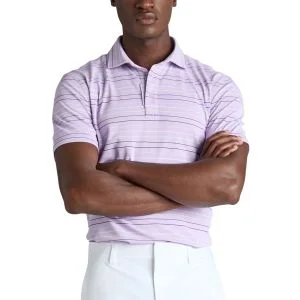 G/FORE Multi Stripe Tech Pique Golf Polo Shirt