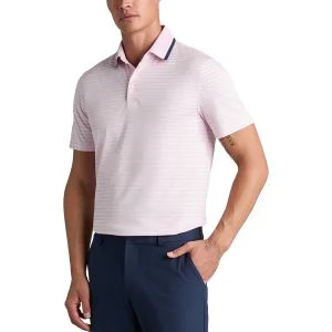 G/FORE Perforated Stripe Jersey Golf Polo