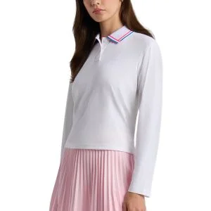 G/FORE Women's Colour Block Silky Tech Quarter Zip Golf Pullover