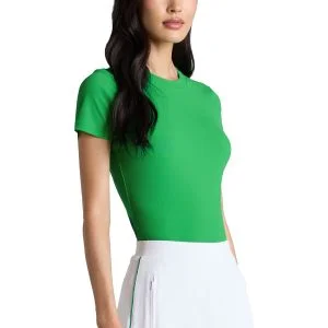 G/FORE Womens Tech Nylon Rib Fitted Golf T-Shirt