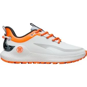 G/FORE MG4+ O2 Camo Accent Golf Shoes Snow/Shocking Orange
