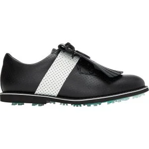 G/FORE Womens Gallivanter Perforated Leather Kiltie Golf Shoes Onyx