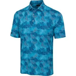 Greg Norman ML75 Stretch Mesh Palm Lead Canopy Golf Polo