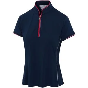 Greg Norman Womens Liberty Sculpted Collar Golf Polo