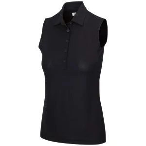 Greg Norman Womens Sleeveless Freedom Micro Pique Stretch Golf Polo - ON SALE