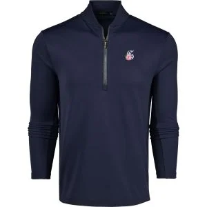 Greyson Floral "G" Siasconset Quarter-Zip Golf Pullover