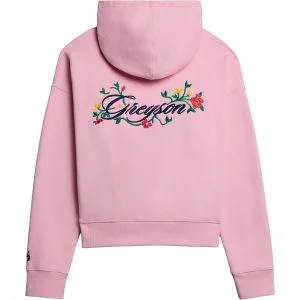 Greyson Women's Floral Cropped Aspen Boxy Golf Hoodie