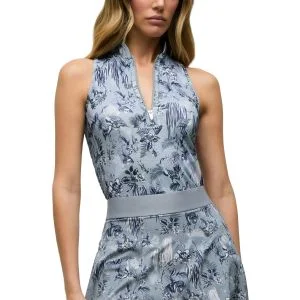 Greyson Women's Night Lurk Vesta Mock Neck Sleeveless Golf Top