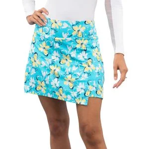 IBKUL Womens Eleanor Faux Refined Wrap 16 1/2 Inch Golf Skort