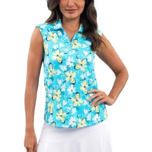 IBKUL Women's Eleanor Sleeveless Golf Polo