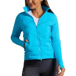 IBKUL Womens Solid Puff Golf Jacket