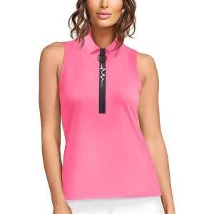 Jamie Sadock Womens Heartbeat Sleeveless Golf Top