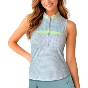 Jamie Sadock Womens Optic Core Sleeveless Golf Top