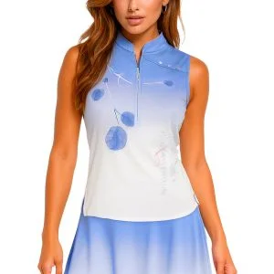 Jamie Sadock Womens Plum Sleeveless Golf Top