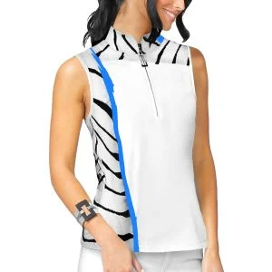 Jamie Sadock Womens Twist and Turn Sleeveless Golf Top