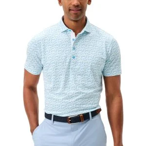 Johnnie-O Cocktail Time Performance Mesh Golf Polo