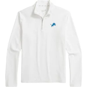 johnnie-O Detroit Lions Hoppin Performance Quarter Zip Golf Pullover
