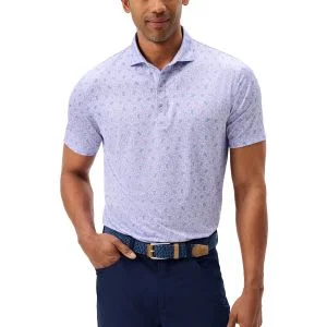 Johnnie-O Island Cocktail Performance Jersey Golf Polo