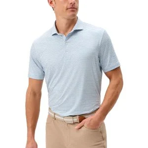 Johnnie-O Seymour Stripe Performance Featherweight Golf Polo