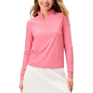 johnnie-O Womens Sloane Performance Quarter Zip Golf Pullover