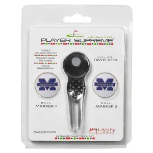 JP Lann Player Supreme Divot Tool and Ball Marker Set