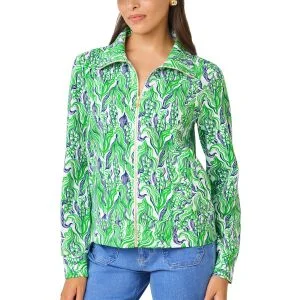 Lilly Pulitzer Women's UPF 50+ Eleni Zip-Up Golf Jacket