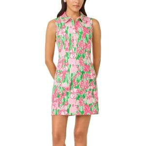 Lilly Pulitzer Women's UPF 50+ Luxletic Kathy Pearl Sleeveless Golf Dress