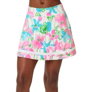 Lilly Pulitzer Womens UPF 50+ Luxletic Marilla High Rise 15 Inch Golf Skort
