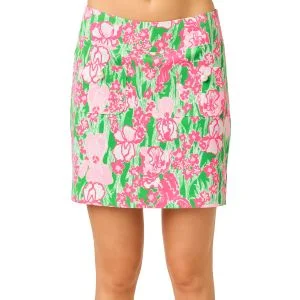 Lilly Pulitzer Women's UPF 50+ Luxletic Monica Pearl 17" Golf Skort