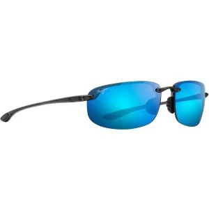 Maui Jim Ho'okipa Rimless Smoke Grey Sunglasses - Polarized Blue Hawaii Lenses