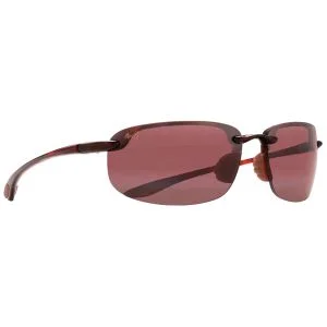 Maui Jim Ho'okipa Polarized Rimless Tortoise Sunglasses Maui Rose Lens