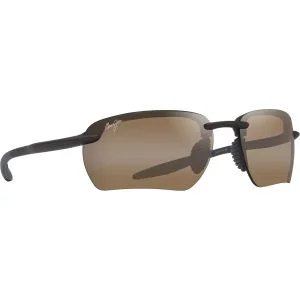 Maui Jim Ho'okipa Ultra G Rimless Metal Matte Brown Sunglasses Polarized HCL Bronze Lenses