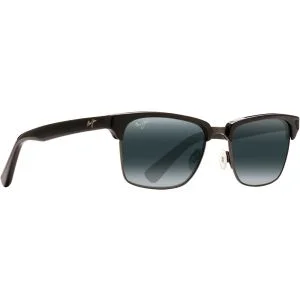 Maui Jim Kawika Black Gloss Sunglasses - Polarized Neutral Grey Lenses