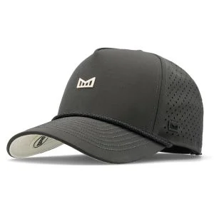 melin Odysea Rope Bulls Icon Hydro Performance Snapback Golf Hat Faded Black