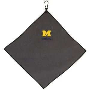 Michigan Wolverines Golf Towel Grey