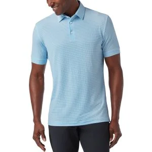 Mizzen+Main Copa Golf Polo - Light Cyan
