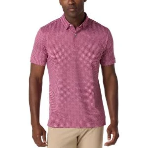 Mizzen+Main Halyard Golf Polo - Mulberry Dash Repeat