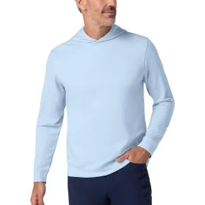 Mizzen+Main KPI Golf Hoodie - Cloud Blue